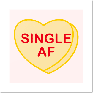 Conversation Heart: Single AF Posters and Art